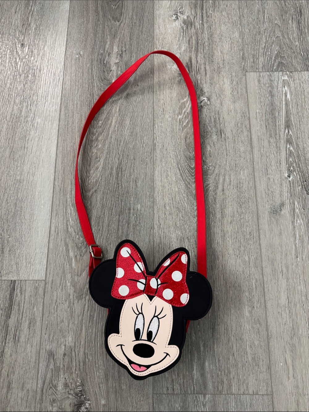 EUC Disney Minnie Mouse Kids Crossbody Bag - Red & Black